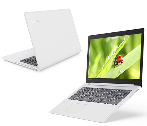 מחשב נייד "15.6 Lenovo IdeaPad 330-15 81DE00DLIV i7-8550U בצבע לבן, כונן 256GB SSD, זכרון 8GB ומ.גרפי Intel 620