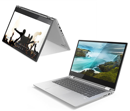 מחשב נייד "14 Lenovo Yoga 530-14 81EK00DEIV i3-8130U בצבע אפור, כונן 128GB SSD, זכרון 8GB ומ.גרפי Intel 620