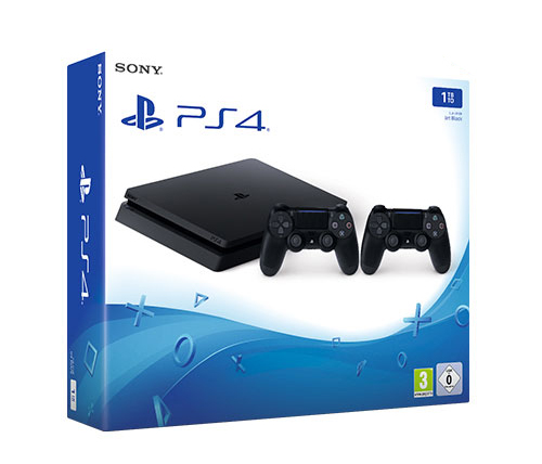 קונסולה Sony PlayStation 4 1TB הכוללת שני בקרים - אחריות היבואן הרשמי -slim PS4