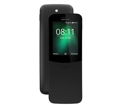 טלפון סלולרי Nokia 8110 4G בצבע שחור - שנה אחריות היבואן הרשמי