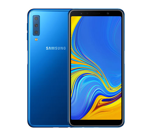 סמארטפון (Samsung Galaxy A7 SM-A750F 128GB (2018 בצבע כחול - שנה אחריות היבואן הרשמי