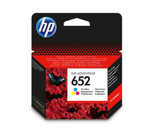 ראש דיו צבעוני מקורי HP 652 F6V24AE