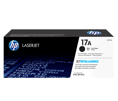 טונר למדפסת לייזר HP בצבע שחור דגם LaserJet 17A CF217A