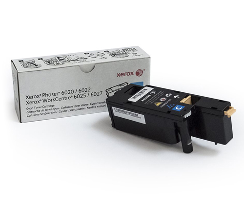 טונר למדפסת לייזר Xerox בצבע ציאן דגם 106R02760 תואם 6020 / 6022 / 6025 / 6027
