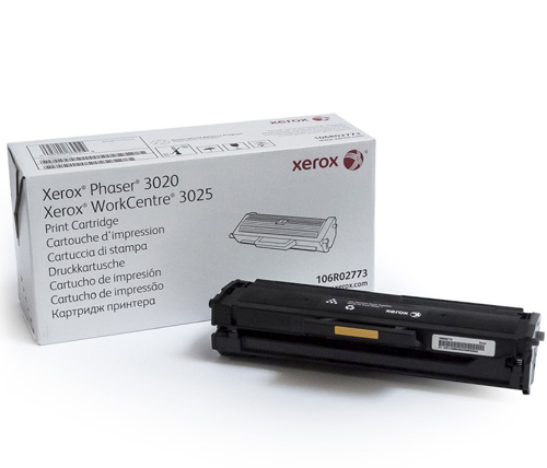 טונר למדפסת לייזר Xerox בצבע שחור דגם 106R02773 למדפסת 3020/3025