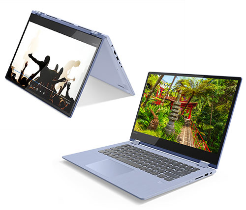 מחשב נייד "14 Lenovo Yoga 530-14 81EK0083IV i7-8550U בצבע כחול, כונן 512GB SSD, זכרון 16GB ומ.גרפי Nvidia MX130