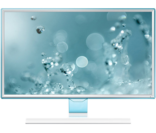 מסך מחשב "23.6 Samsung LED PLS S24E360HL - בצבע לבן וכחול