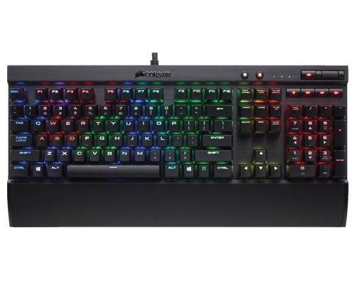 מקלדת גיימינג Corsair K70 LUX RGB Mechanical Gaming Cherry MX RGB Red עברית אנגלית