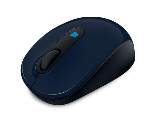 עכבר אלחוטי נייד Microsoft Sculpt בצבע כחול