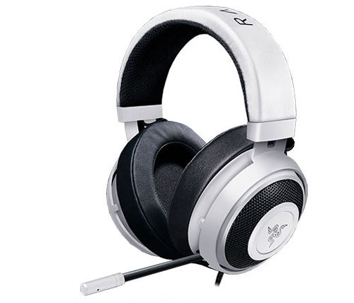 אוזניות גיימינג Razer Kraken Pro V2 Oval עם מיקרופון בצבע לבן