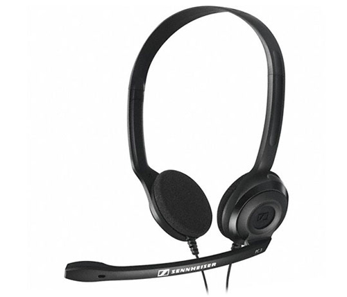 אוזניות Sennheiser PC 3 CHAT עם מיקרופון בצבע שחור