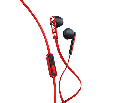 אוזניות Urbanista San Francisco עם מיקרופון בצבע אדום