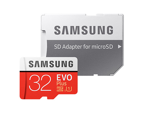 כרטיס זכרון Samsung EVO Plus MB-MC32GA microSD  With Adapter  - בנפח 32GB