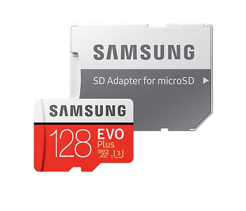 כרטיס זכרון Samsung EVO Plus MB-MC128GA microSDXC With Adapter - בנפח 128GB