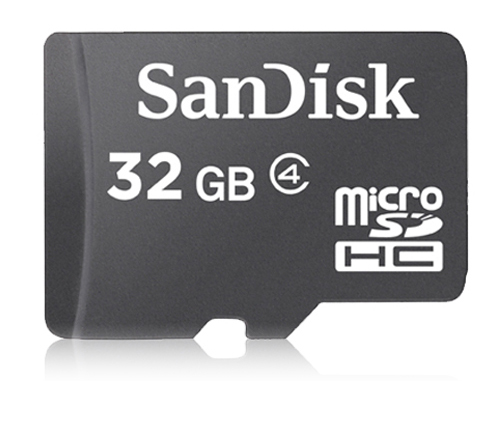 כרטיס זכרון SanDisk Micro SDHC SDSDQM-032G - בנפח 32GB