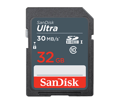 כרטיס זכרון SanDisk Ultra SDHC SDSDUNB-032-G - בנפח 32GB