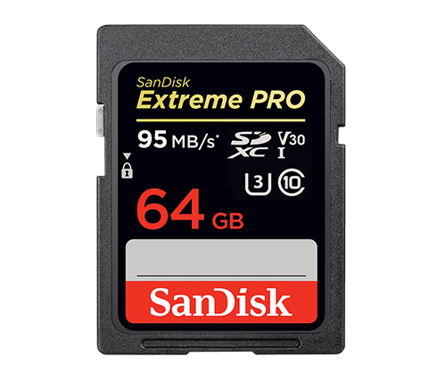 כרטיס זיכרון SanDisk Extreme PRO SDXC UHS-I SDSDXXG-064G - בנפח 64GB