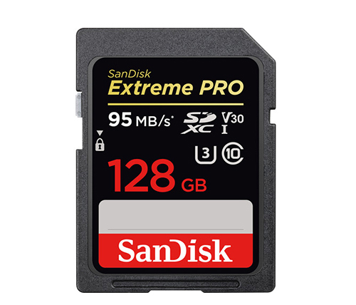כרטיס זיכרון SanDisk Extreme PRO SDXC UHS-I SDSDXXG-128G - בנפח 128GB
