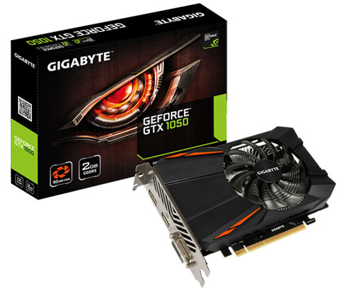 כרטיס מסך Gigabyte NVIDIA GeForce GTX 1050 D5 2G 2GB GDDR5