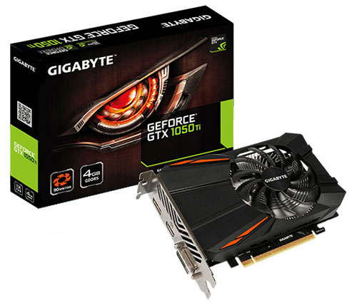 כרטיס מסך Gigabyte NVIDIA GeForce GTX 1050 Ti D5 4GB GDDR5