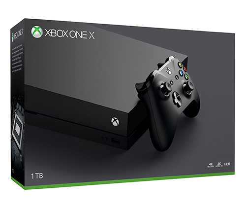 קונסולה Microsoft Xbox One X 1TB התומכת ברזולוציית 4K אחריות היבואן הרשמי