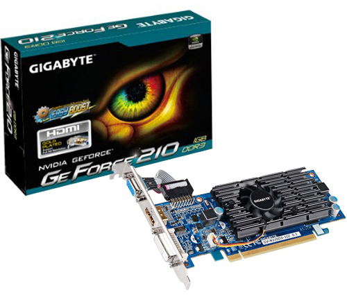 כרטיס מסך Gigabyte Nvidia GeForce 210 1GB DDR3