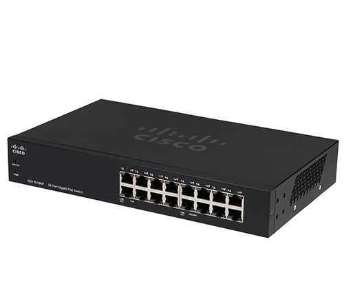 מתג Cisco SG110-16HP-EU 16-Port Gigabit Switch כולל PoE