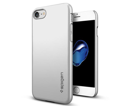 כיסוי לטלפון Spigen Thin Fit iPhone 7 / iPhone 8 בצבע כסוף 