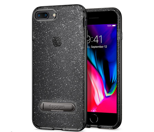 כיסוי לטלפון Spigen Crystal Hybrid Glitter iPhone 7 Plus / 8 Plus בצבע שחור קריסטל
