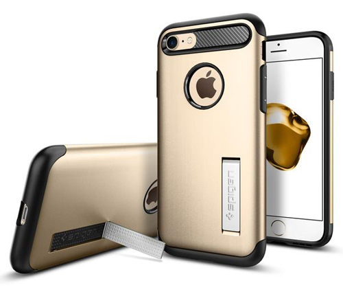 כיסוי לטלפון Spigen Slim Armor iPhone 7 / 8 בצבע זהב