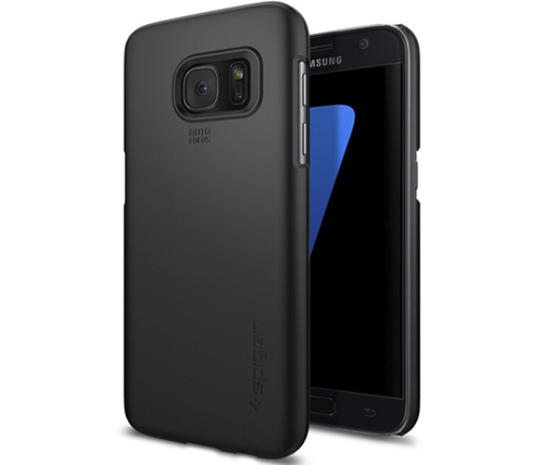 כיסוי לטלפון Spigen Thin Fit Samsung Galaxy S7 בצבע שחור