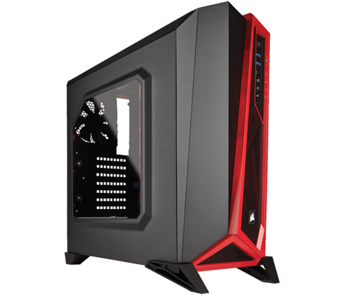 מארז מחשב Corsair Carbide Series SPEC-ALPHA בצבע שחור ואדום