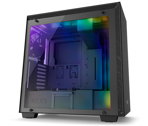מארז מחשב NZXT H700i בצבע שחור כולל חלון צד