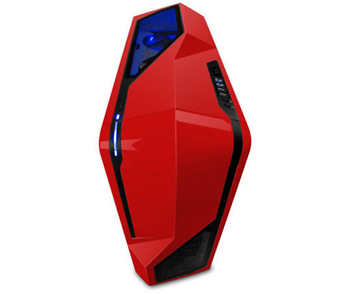 מארז מחשב NZXT Phantom 410 בצבע אדום כולל חלון צד