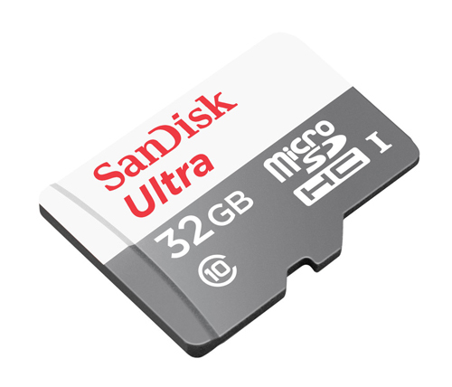 כרטיס זכרון SanDisk Ultra Micro SDHC SDSQUNS-032G-GN - בנפח 32GB