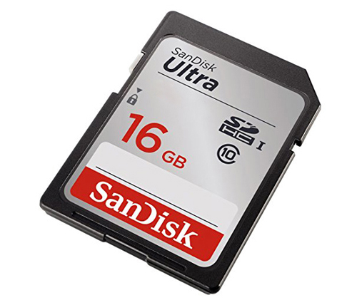 כרטיס זכרון SanDisk Ultra SDHC SDSDUNC-016G - בנפח 16GB