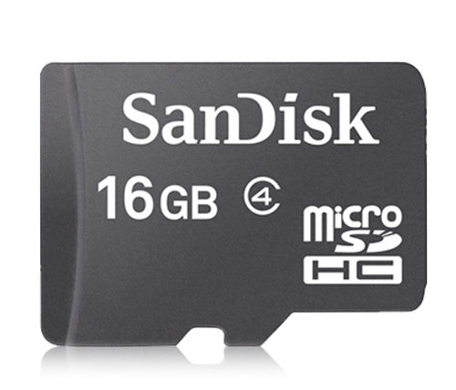 כרטיס זכרון SanDisk Micro SDHC SDSDQM-016G-B35 - בנפח 16GB