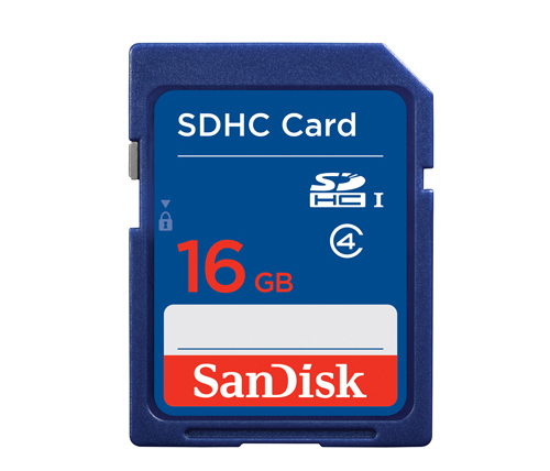 כרטיס זכרון  SanDisk SDHC SDSDB-016G - בנפח 16GB
