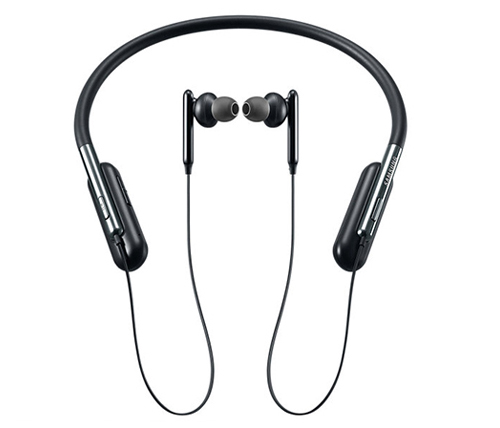אוזניות אלחוטיות Samsung u-flex + מיקרופון בצבע שחור