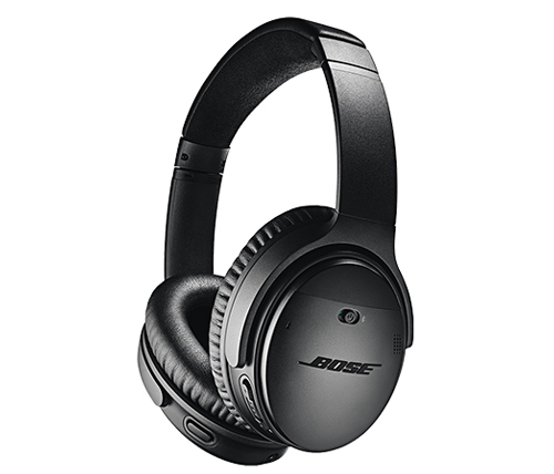 אוזניות אלחוטיות Bose Quiet Comfort QC35 II עם מיקרופון Bluetooth בצבע שחור