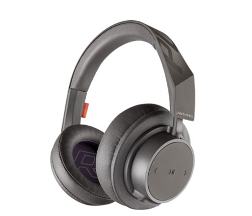 אוזניות אלחוטיות Plantronics BackBeat Go 600 עם מיקרופון Bluetooth בצבע אפור