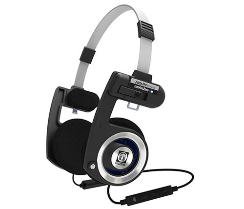 אוזניות ספורט אלחוטיות Koss PORTA PRO עם מיקרופון Bluetooth בצבע שחור כסוף