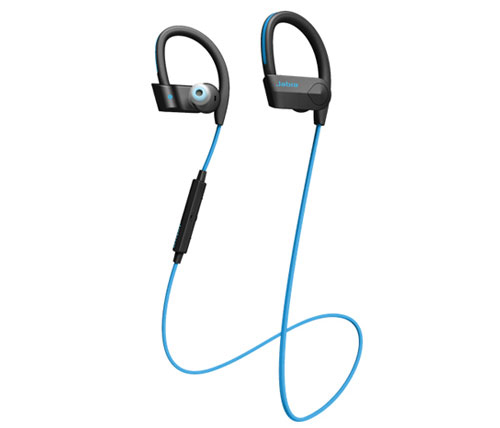 אוזניות ספורט אלחוטיות Jabra Sport Pace עם מיקרופון Bluetooth בצבע שחור כחול