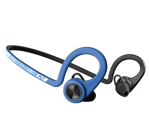 אוזניות ספורט אלחוטיות Plantronics BackBeat FIT עם מיקרופון Bluetooth בצבע כחול