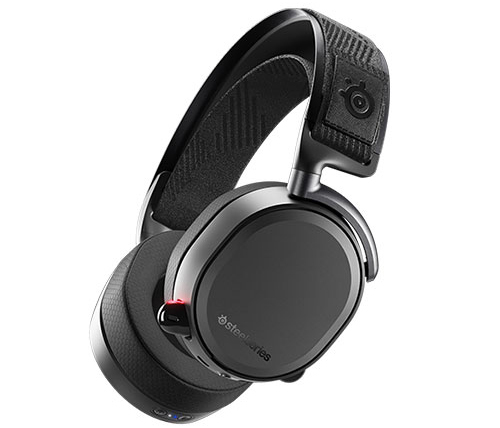 אוזניות גיימינג אלחוטיות SteelSeries Arctis Pro עם מיקרופון Bluetooth בצבע שחור