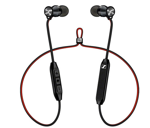 אוזניות אלחוטיות Sennheiser MOMENTUM Free עם מיקרופון Bluetooth בצבע שחור אדום