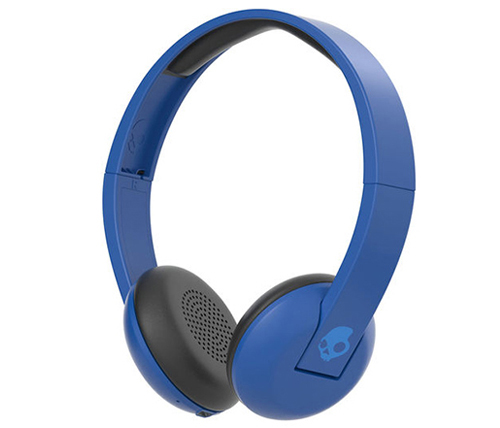 אוזניות אלחוטיות Skullcandy Uproar עם מיקרופון Bluetooth בצבע כחול