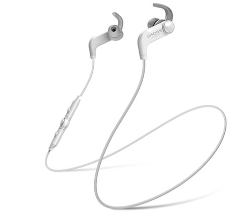 אוזניות ספורט אלחוטיות Koss BT190i עם מיקרופון Bluetooth בצבע לבן