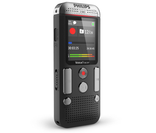 מכשיר הקלטה 8GB DVT2510 Philips כולל חריץ הרחבה Micro-SD