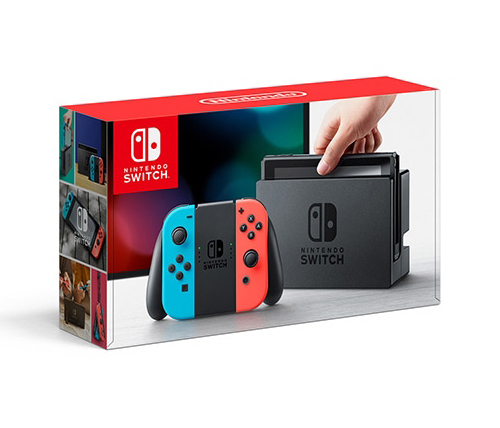 קונסולה Nintendo Switch הכוללת 2 בקרים בצבע אדום וכחול בנפח 32GB ,שנה אחריות ע"י היבואן הרשמי